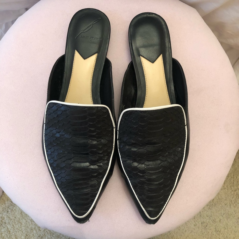 ‼️MOVING SAME ❗️ B Brian Atwood Black Mules